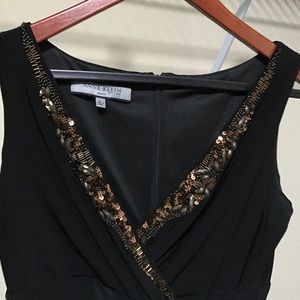 Black with bronze accents